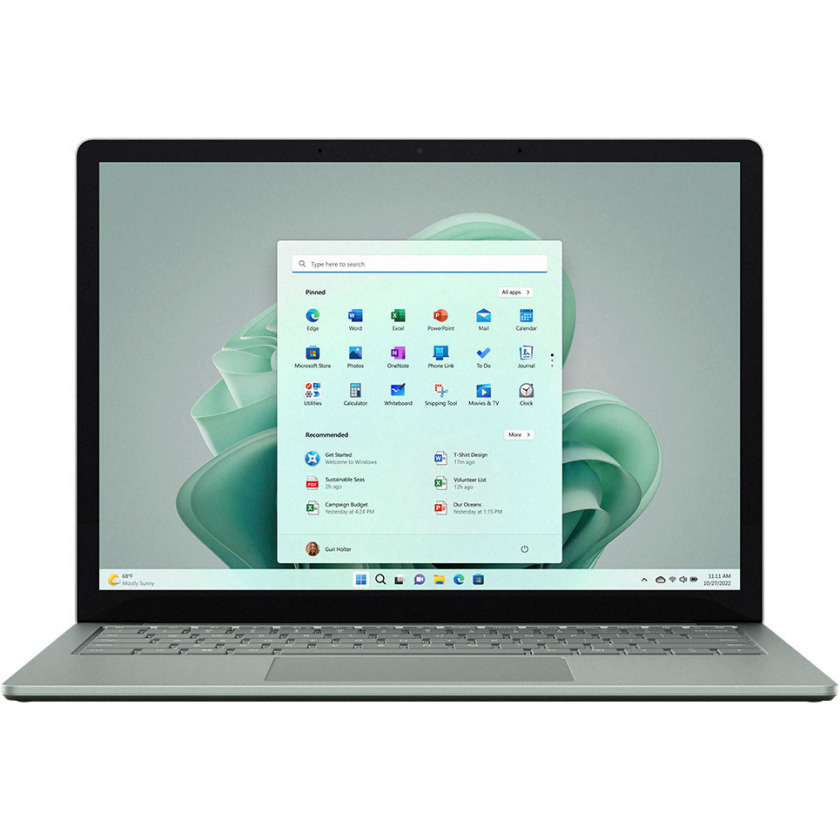 Ноутбук Microsoft Surface Laptop 5 13.5&quot; Touch Screen (Intel Core i7 12th Gen Evo Platform) 16GB/512GB SSD Sage Metal зеленый RBG-00051