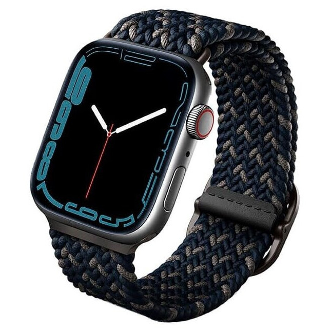 Ремешок Uniq Aspen DE strap для Apple Watch 42/44/45/49 синий обсидиан ASPDEOBLU