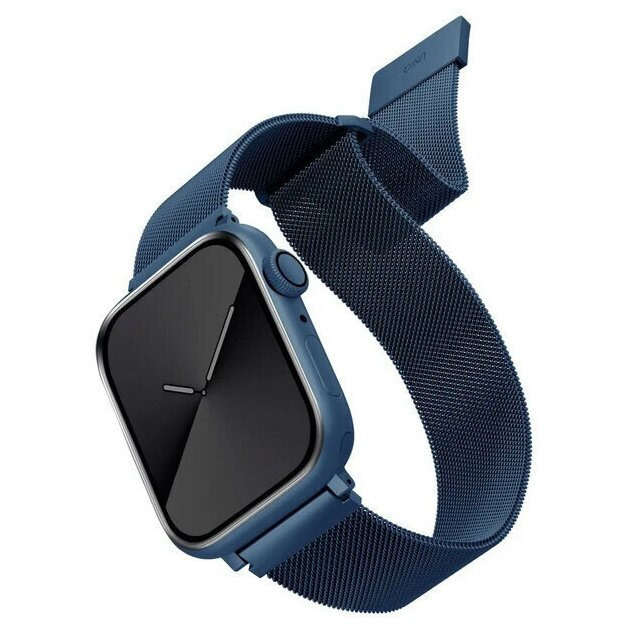Ремешок Uniq Dante Strap Mesh Steel для Apple Watch 42/44/45/49 синий DANCBLU