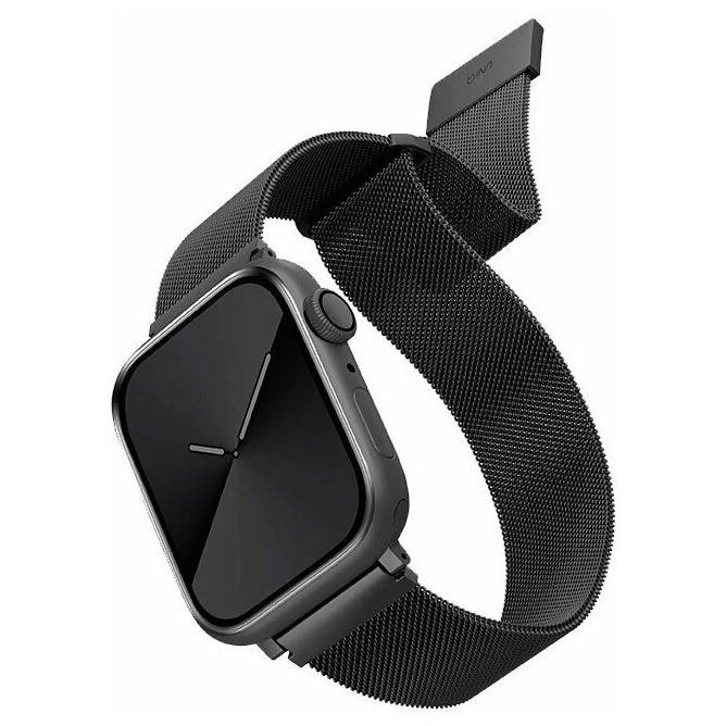 Ремешок Uniq Dante Strap Mesh Steel для Apple Watch 42/44/45/49 черный DANGRP