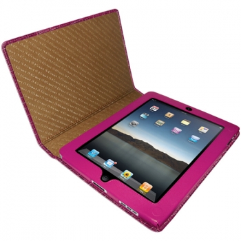 Кожаный чехол Piel Frama Magnetic Case Crocodile Fucshia для iPad 1s gen 244843 розовый