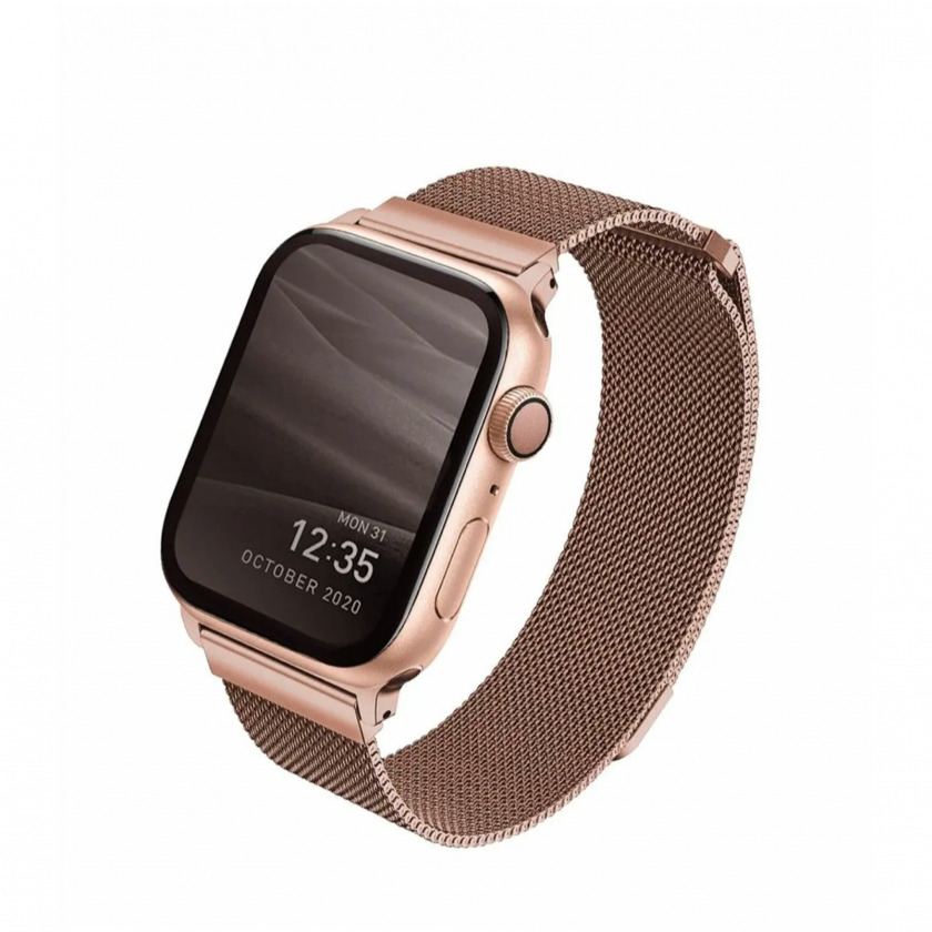 Ремешок Uniq Dante Strap Mesh Steel для Apple Watch 38/40/41 розовое золото DANRGD