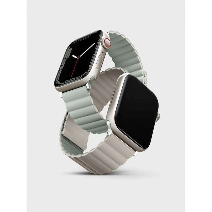Силиконовый ремешок Uniq Revix Silicone Strap для Apple Watch 38/40/41 шалфей/бежевый 41MM-REVSAGBEG