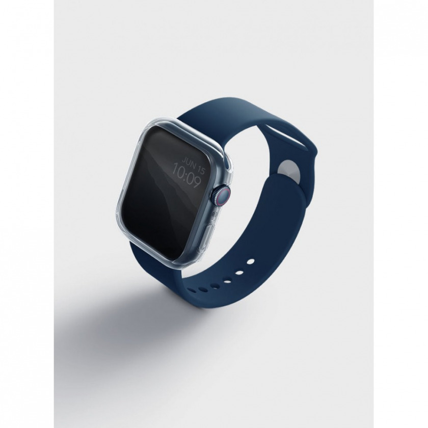 Чехол Uniq Glase для Apple Watch 45 мм (набор из 2 шт.) прозрачный/тонированный 45MM-GLSDUALPK