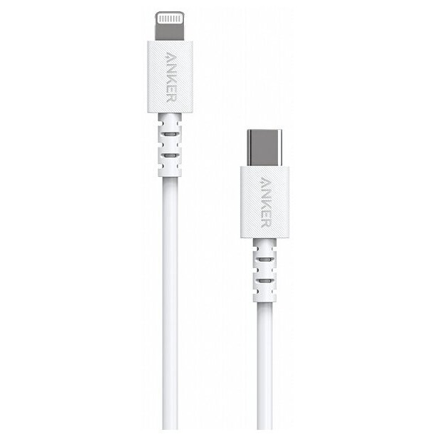Кабель Anker Powerline Select+ USB-C to Lightning 1.8 м. White белый A8618H21