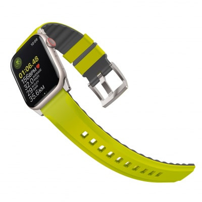 Силиконовый ремешок Uniq Linus Airosoft Silicone Strap для Apple Watch 42/44/45/49 салатовый 49MM-LINUSLGRN