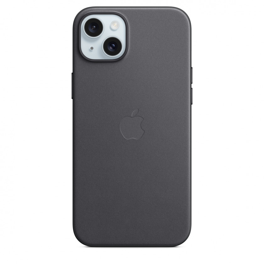 Тканевый чехол Apple FineWoven Case with MagSafe для iPhone 15 Pacific Black Черный MT393
