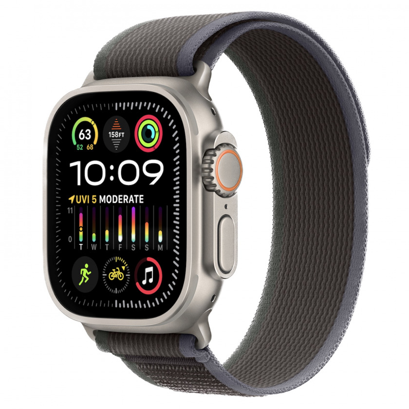 Смарт-часы Apple Watch Ultra 2 GPS + Cellular 49mm Titanium Case with Trail Loop S/M 130 - 180 mm Blue/Black синий/черный
