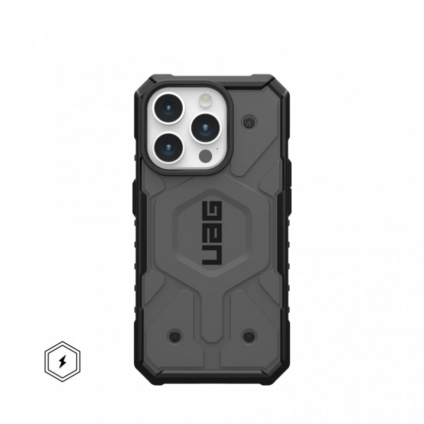  UAG Pathfinder Silver with Magsafe  iPhone 15 Pro Max, 114301113333