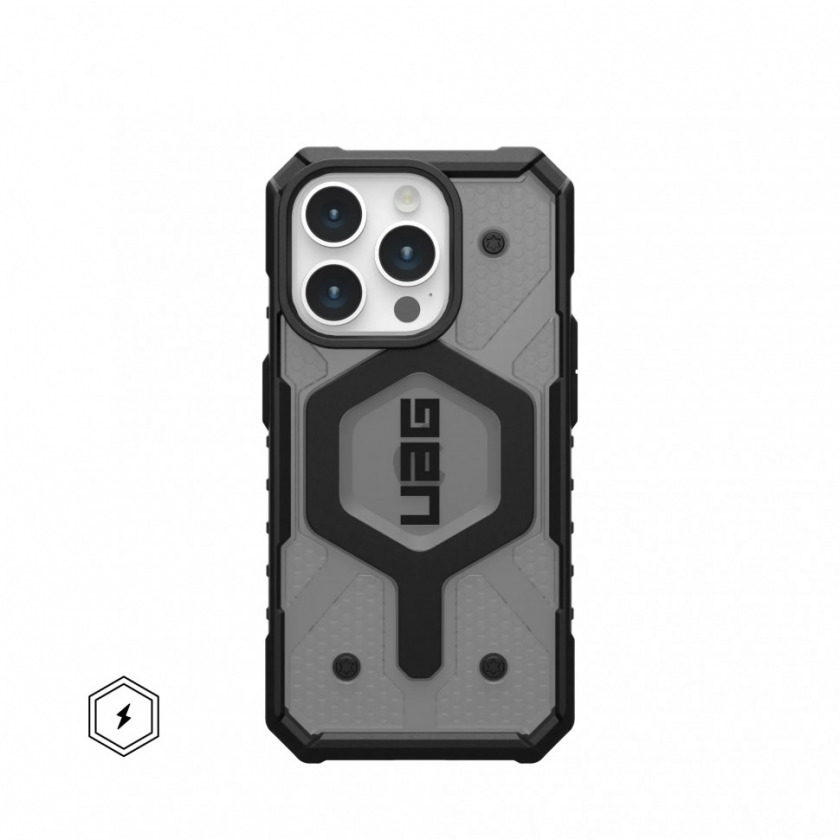 Чехол UAG Pathfinder Ash with Magsafe для iPhone 15 Pro Max прозрачный 114301113131