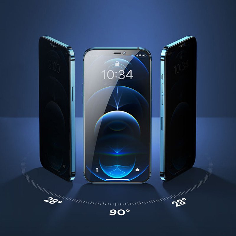Защитное стекло антишпион Remax Privacy Tempered Glass GL-53 3D 0.3 мм для iPhone 15 Pro Max черное/прозрачное