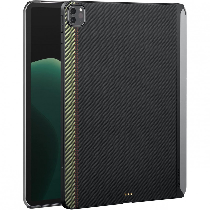 Чехол Pitaka MagEZ Case 2 Fusion Weaving/Overture для iPad Pro 11&quot; 2021/22 чёрный/зеленый KPD2207P
