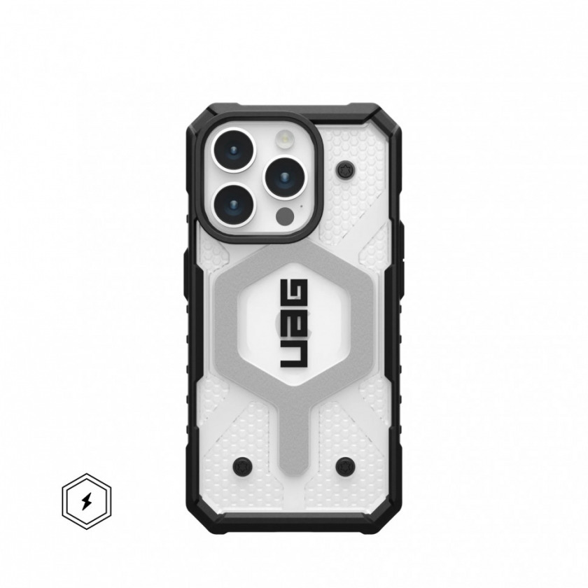 Чехол UAG Pathfinder Ice with Magsafe для iPhone 15 Pro Max прозрачный 114301114343