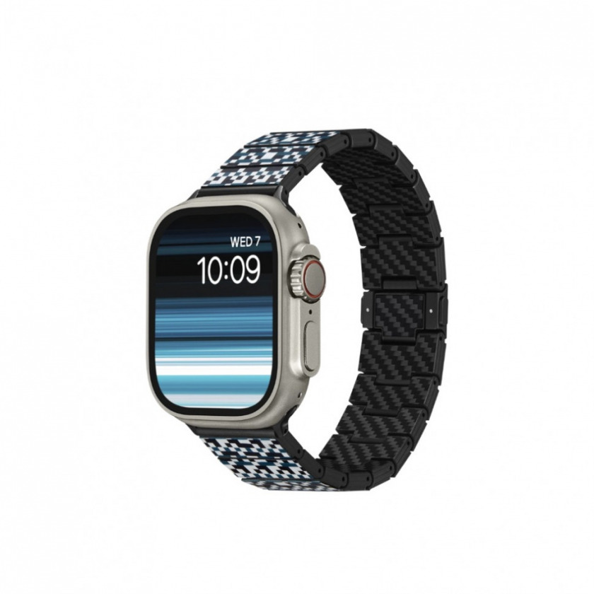   Pitaka Carbon Fiber Watch Band  Apple Watch 38/40/41/42/44/45/49  Mosaic +   AWB2303