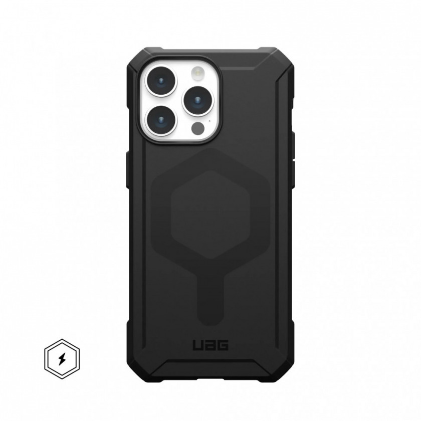  UAG ESSENTIAL ARMOR Black with Magsafe  iPhone 15 Pro  114276114040