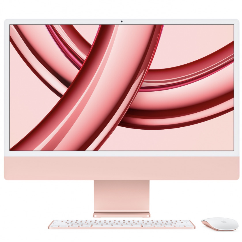 Моноблок Apple iMac 24&quot; Late 2023 (Apple M3 8-core/4480x2520/8GB/ 256GB SSD/ Apple graphics 8-core/macOS) Pink розовый MQRD3