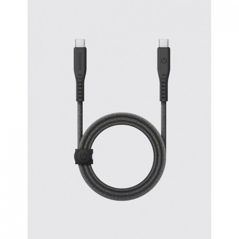  EnergEA FLOW USB-C to USB-C Cable 20 Gbps 1 Black  CBL-FLCC32-BLK100