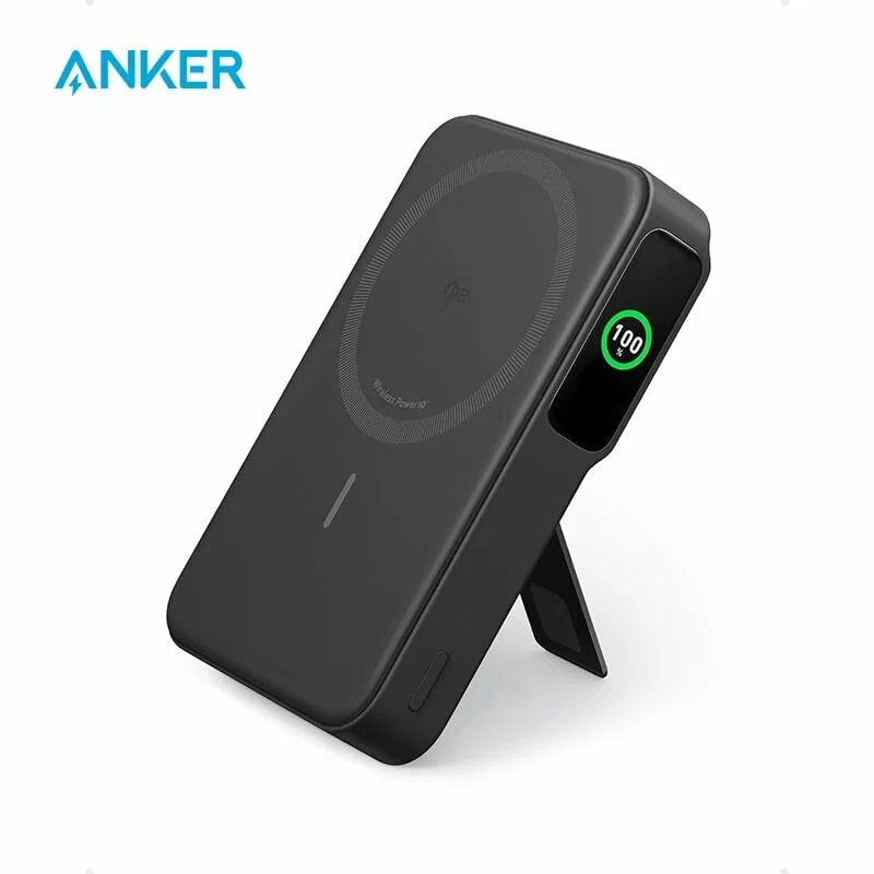   Anker 15W Ultra-Fast Magnetic Charging with Smart Display 10000mAh Black   iPhone c Magsafe A1654