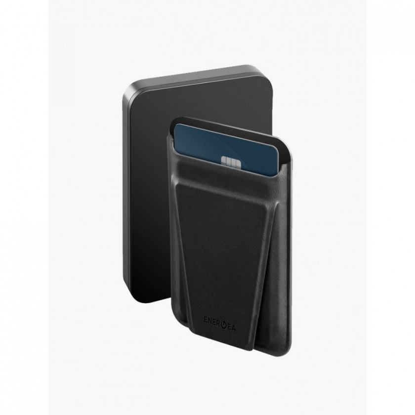  - EnergEa MagWallet Card MagSafe 5000 Black  MW-CARD-5K