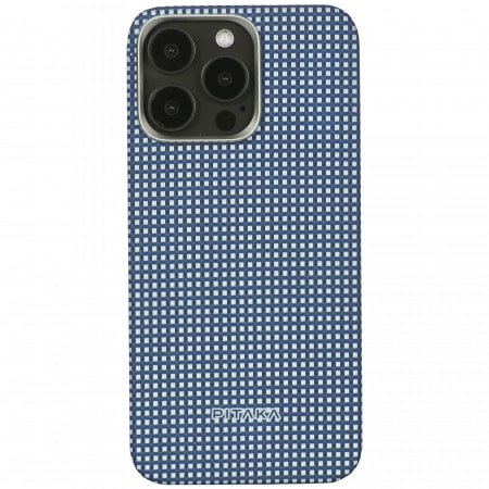  Pitaka Slim Fit Magnetic MagEZ Case 5 Aramid Fiber Ice Sea  iPhone 15 Pro Max   KI1501PBLUE