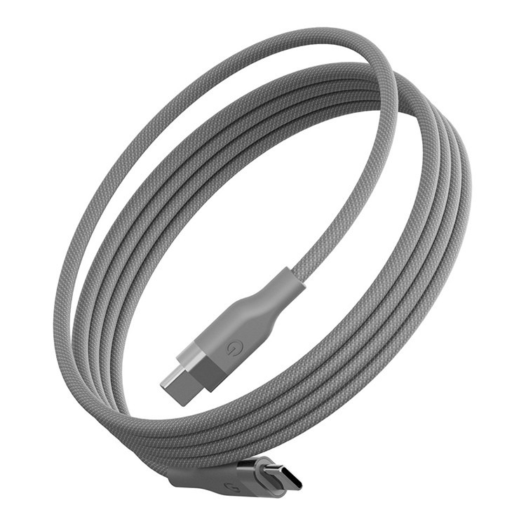  Energea HELIX USB-C to USB-C 100W 480 Mbps Magnetic Natural Titanium 1.5m CBL-HX-NAT150