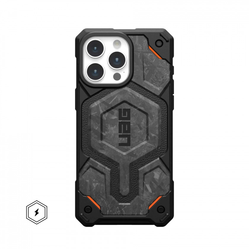  Uag Monarch Pro  MagSafe  iPhone 15 Pro Max   Forged Carbon   114222114F42