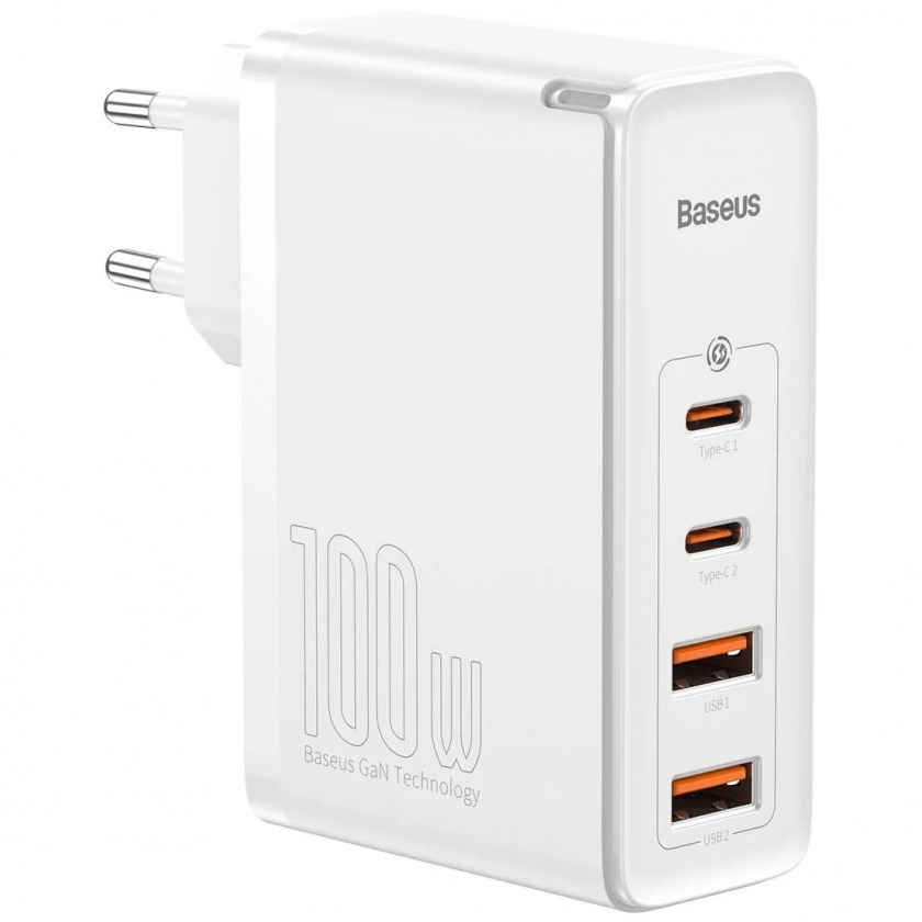  Baseus GaN2 Pro Quick Charger 100W Q4.0/PD3.0 5/2USB/2USB-C White  CCGAN2P-L02