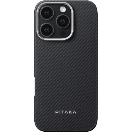  Pitaka Ultra-Slim Case 600D Aramid Fiber Black/Grey Twill  iPhone 16 Pro / KI1601PA