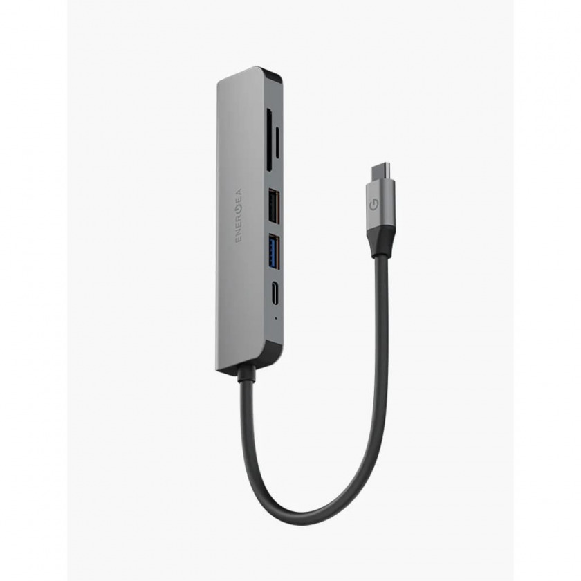 USB-C  EnergEA AluHub HD3 5-in-1 USB-C 3.1 Gunmetal HUB-HD3-GUN