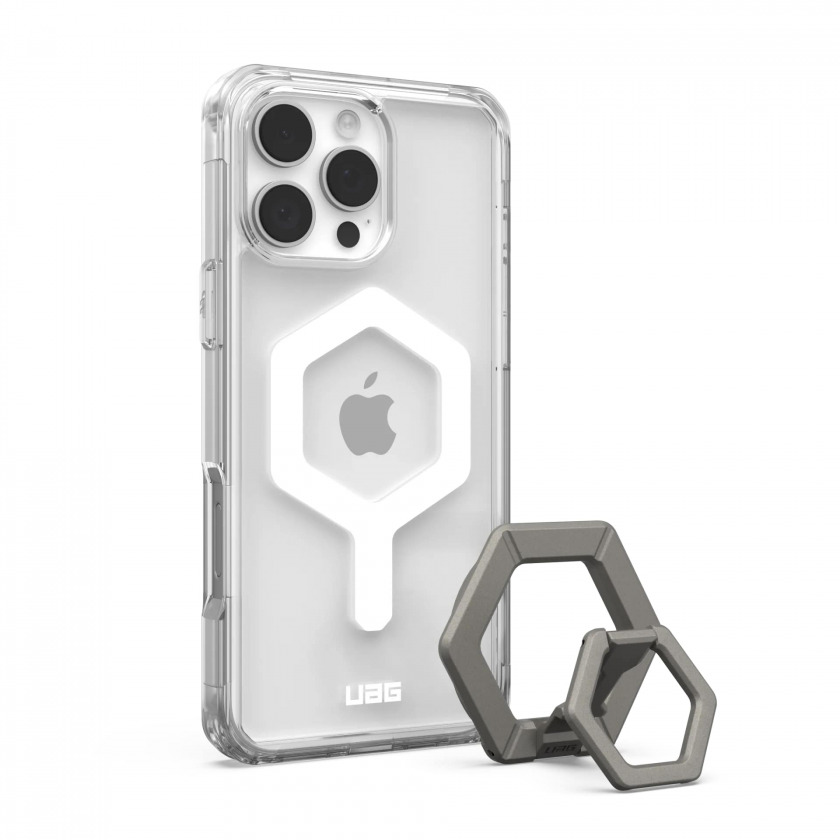  +   MAGSAFE Uag Plyo  iPhone 16 Pro Max Ice White/Titanium Stand / 1144811BV01