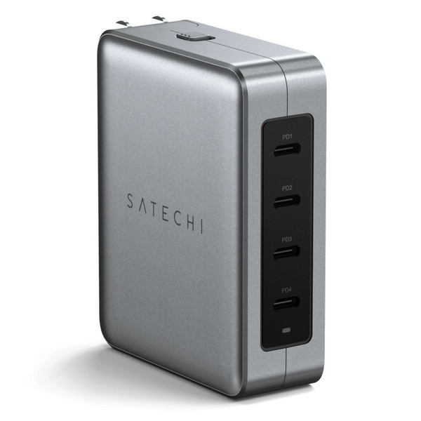  Satechi 145W USB-C Travel Charger 4USB-C Space Gray - ST-W145GTM