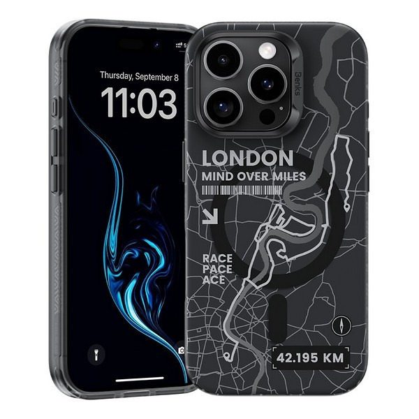  Benks Magnetic City Phone Case with MagSafe  iPhone 16 Pro Max  London C.K.QS.AP.CB.A066