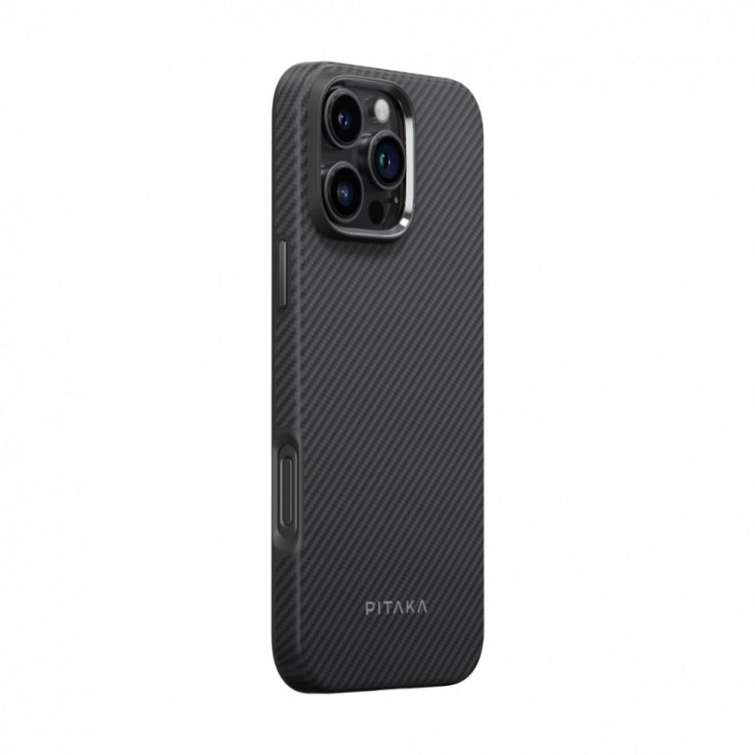   Pitaka Military-Grade Protective Case 600D Black/Grey Twill  iPhone 16 Pro Max / KI1601PMPA