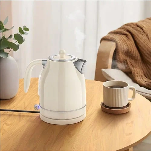  Hoco Large Capacity Retro Style Electric Kettle 1800W 1.7L White  HE10