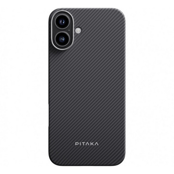  Pitaka Ultra-Slim Case 600D Aramid Fiber Black/Grey Twill  iPhone 16 / KI1601A