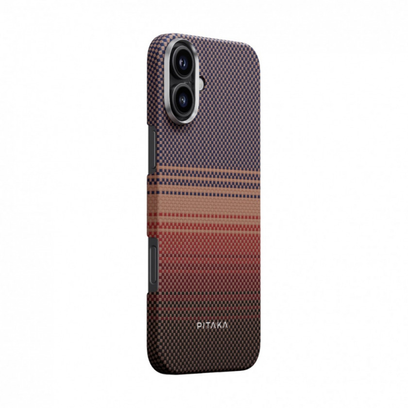  Pitaka StarPeak Tactile Woven Case  iPhone 16 Plus Sunset   KI1601PSUM