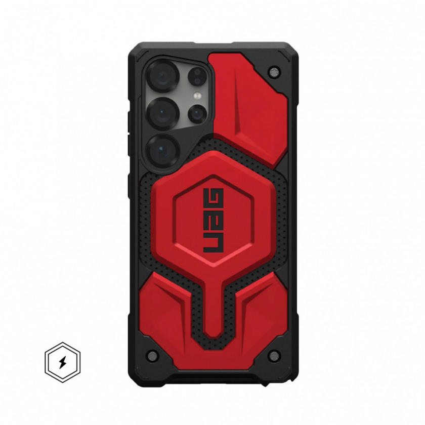  UAG Monarch PRO Series with MagSafe  Samsung Galaxy S25 Ultra Crimson  214461119494