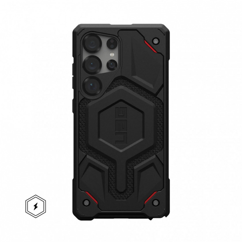  UAG Monarch PRO Series with MagSafe  Samsung Galaxy S25 Ultra Kevlar Black   214461113940