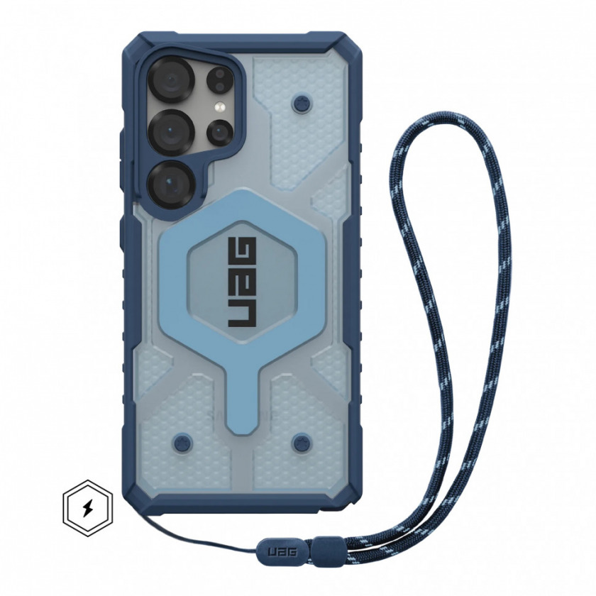  +  UAG Pathfinder Clear Series with MagSafe  Samsung Galaxy S25 Ultra Active Blues Lanyard / 2144831BV03