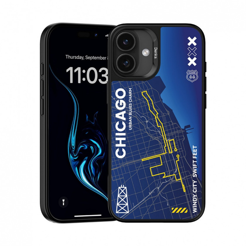   Benks City CHICAGO Phone Case (MagSafe)  iPhone 16 White  C.K.QS.AP.ZJ.0063