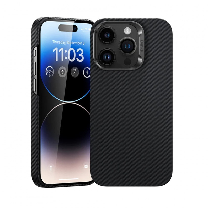 Чехол Benks ArmorAir Case built with Kevlar® 600D для iPhone 13 Pro Max Black черный C.K.FL.AP.BK.I054