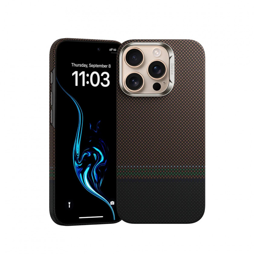 Чехол Benks Prestige ArmorAir Case built with Kevlar with MagSafe для iPhone 16 Pro C.K.FL.AP.GD.G065