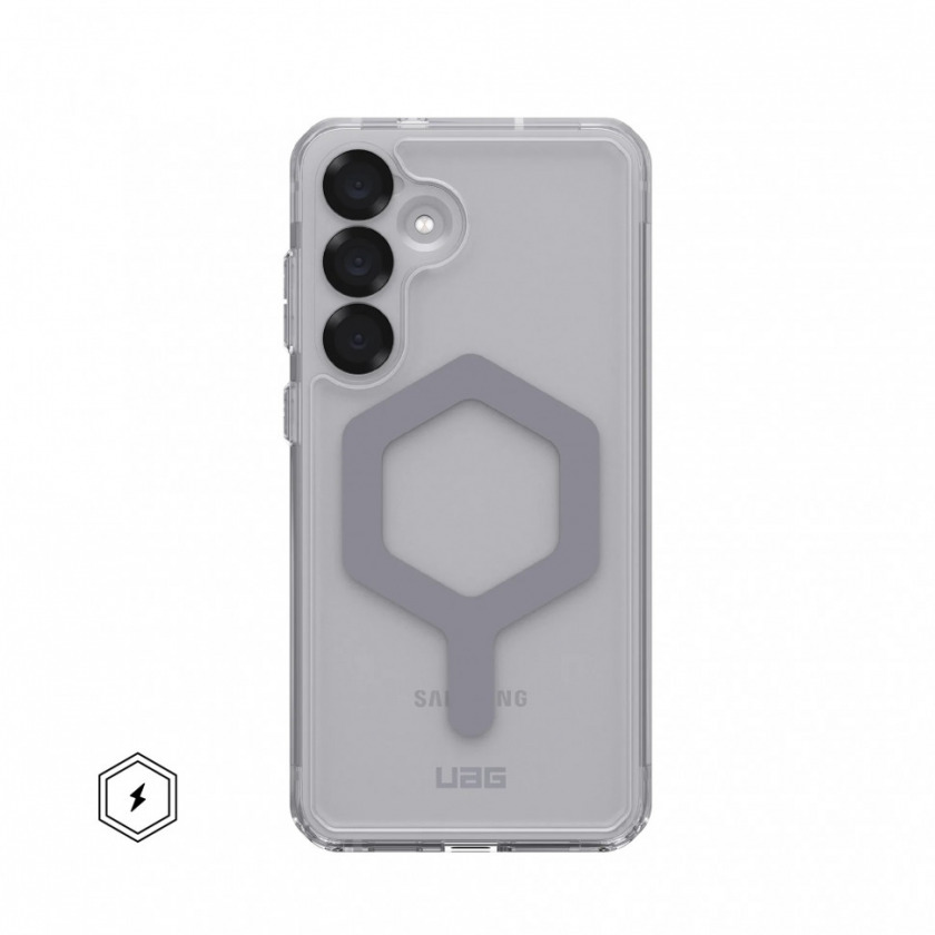 Чехол UAG Plyo Pro с MagSafe для Samsung Galaxy S25 Ice/Silver прозрачный/серебро 214488114333