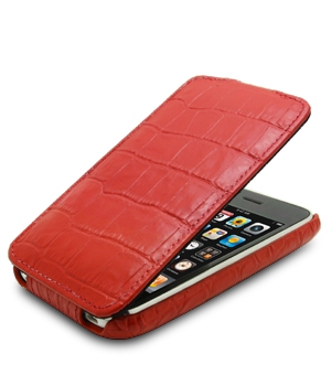  Melkco Leather Case for Apple iPhone 3G/3G S - Jacka Type (Crocodile Print Pattern - Red)  APIP3SLCJT1RDCR