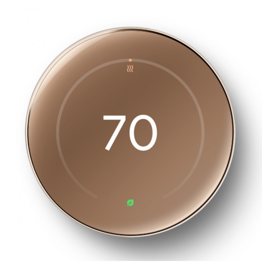   Nest Learning Thermostat 4.0 Polished Gold    GA05171-US