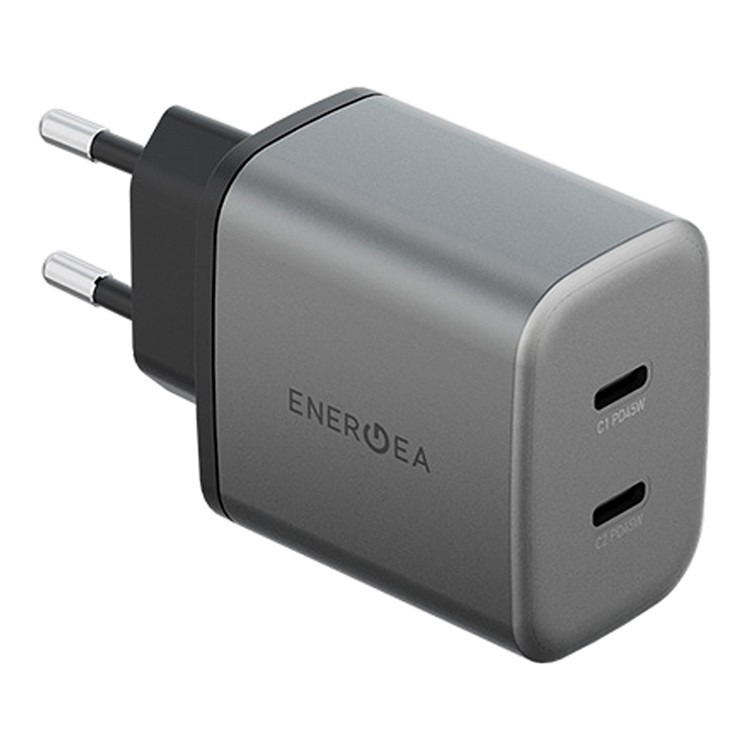  EnergEA AmpCharge GaN45 2C PD/PPS/QC3.0 45W   Gunmetal CHR-AC2C-GAN45EU