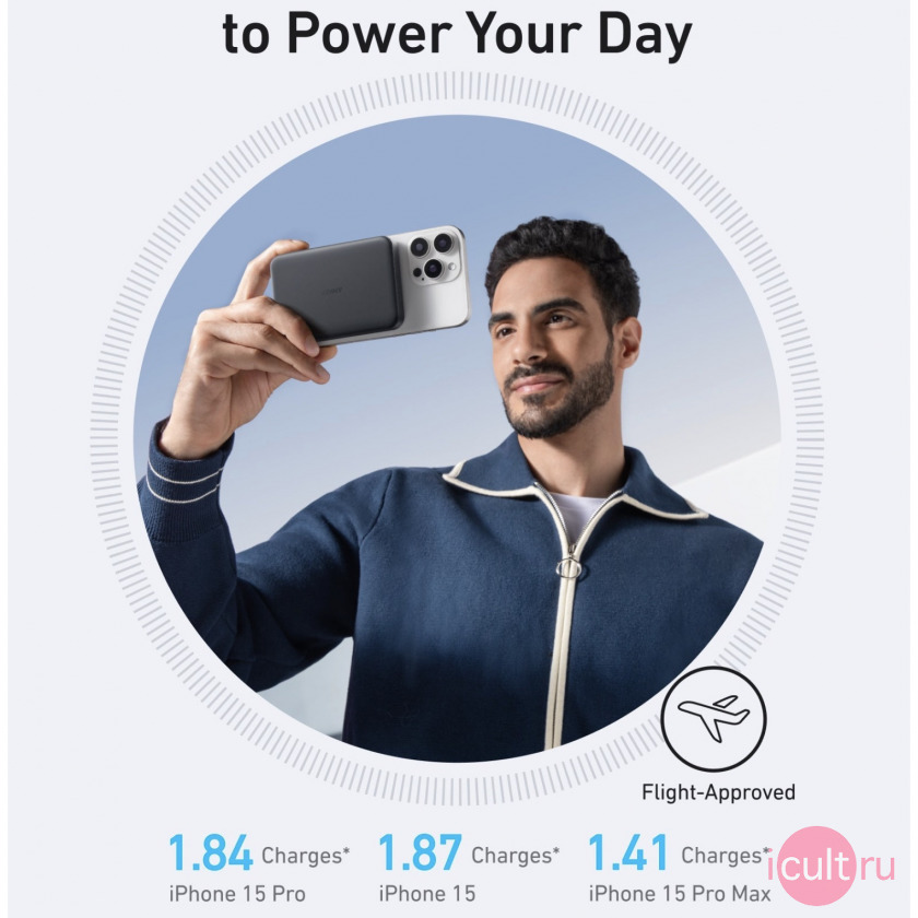 Anker MagGo Power Bank (10K, Slim) c Ultra-Fast 15W Wireless Charging  
