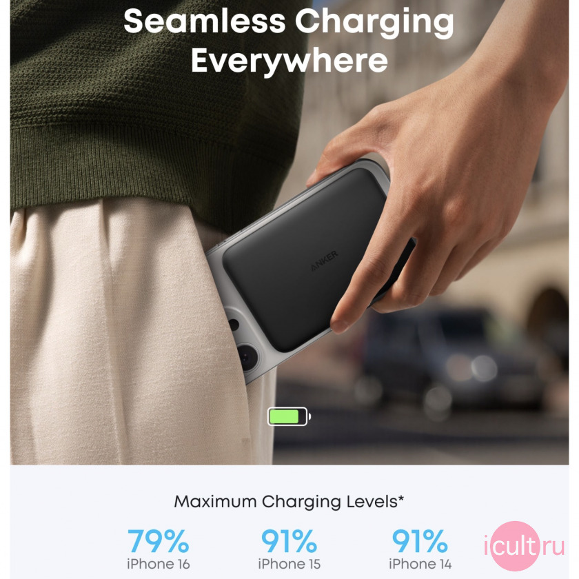    Anker MagGo Slim Nano Power Bank 5000mAh