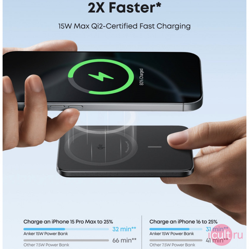  Anker Nano Power Bank (5K, MagGo, Slim)