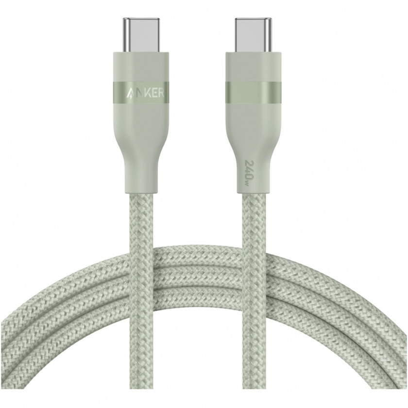  Anker Upcycled-Braided Cable 240W USB-C to USB-C 180 . Green 